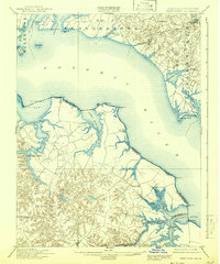Download a high-resolution, GPS-compatible USGS topo map for Piney Point, MD (1942 edition)