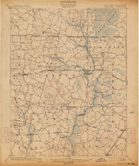1902 Map of Pittsville, 1914 Print