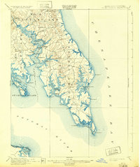 Download a high-resolution, GPS-compatible USGS topo map for Point Lookout, MD (1932 edition)