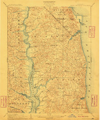 preview thumbnail of historical topo map of Prince Frederick, MD in 1910