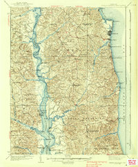 preview thumbnail of historical topo map of Prince Frederick, MD in 1938