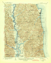 Download a high-resolution, GPS-compatible USGS topo map for Prince Frederick, MD (1946 edition)