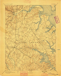 1894 Map of Relay, 1898 Print
