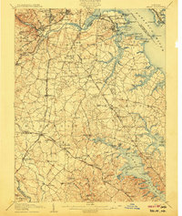 preview thumbnail of historical topo map of Anne Arundel County, MD in 1907
