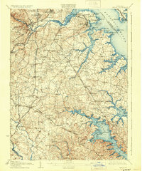 1907 Map of Arden on the Severn, MD, 1931 Print