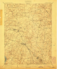 preview thumbnail of historical topo map of Rockville, MD in 1908