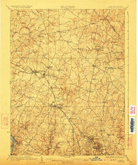 preview thumbnail of historical topo map of Rockville, MD in 1923