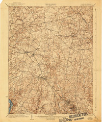 preview thumbnail of historical topo map of Rockville, MD in 1923