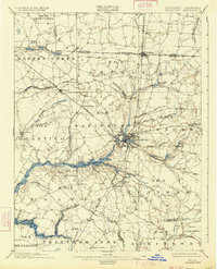 1901 Map of Salisbury, 1934 Print