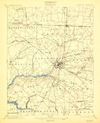 1901 Map of Salisbury, 1912 Print