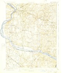 historical topo map of Montgomery County, MD in 1908