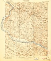 1908 Map of Seneca, 1921 Print
