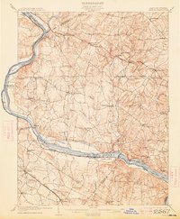 1908 Map of Seneca, 1913 Print