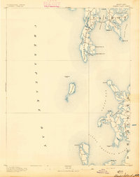 1893 Map of Sharps Island