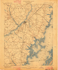 1901 Map of Snow Hill, MD