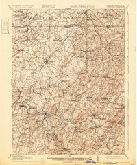 1911 Map of Westminster, MD, 1932 Print