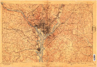 historical topo map of Maryland, United States in 1900