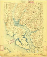 preview thumbnail of historical topo map of Charles County, MD in 1902
