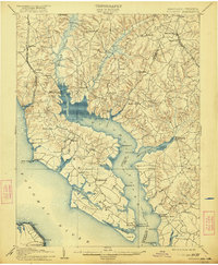 Download a high-resolution, GPS-compatible USGS topo map for Wicomico, MD (1922 edition)