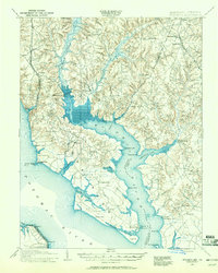 Download a high-resolution, GPS-compatible USGS topo map for Wicomico, MD (1961 edition)