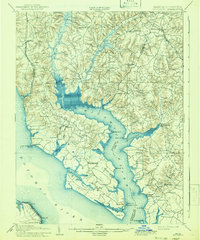 preview thumbnail of historical topo map of Charles County, MD in 1914