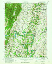 Download a high-resolution, GPS-compatible USGS topo map for Williamsport, MD (1965 edition)