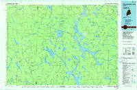 Download a high-resolution, GPS-compatible USGS topo map for Chamberlain Lake, ME (1986 edition)