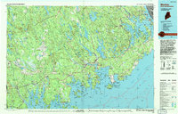 preview thumbnail of historical topo map of Washington County, ME in 1994