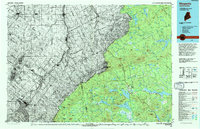 preview thumbnail of historical topo map of Somerset County, ME in 1994