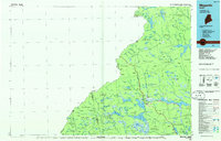 preview thumbnail of historical topo map of Somerset County, ME in 1986