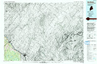Download a high-resolution, GPS-compatible USGS topo map for Van Buren, ME (1993 edition)