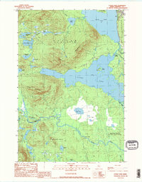 Download a high-resolution, GPS-compatible USGS topo map for Attean Pond, ME (1989 edition)