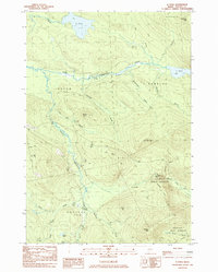 Download a high-resolution, GPS-compatible USGS topo map for B Pond, ME (1985 edition)