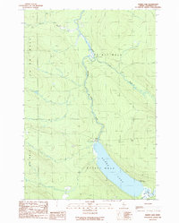 Download a high-resolution, GPS-compatible USGS topo map for Baker Lake, ME (1989 edition)