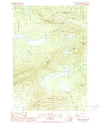 Download a high-resolution, GPS-compatible USGS topo map for Barren Mountain East, ME (1988 edition)