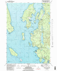 Download a high-resolution, GPS-compatible USGS topo map for Bartlett Island, ME (1982 edition)
