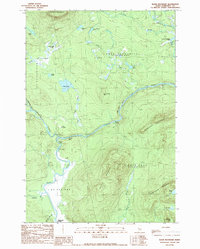 Download a high-resolution, GPS-compatible USGS topo map for Basin Mountain, ME (1989 edition)
