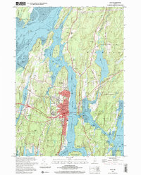 preview thumbnail of historical topo map of Bath, ME in 2000