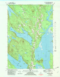 preview thumbnail of historical topo map of Hancock County, ME in 1981