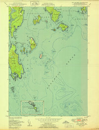 preview thumbnail of historical topo map of Washington County, ME in 1950