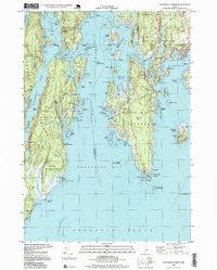 Download a high-resolution, GPS-compatible USGS topo map for Boothbay Harbor, ME (1999 edition)