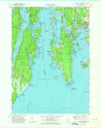 Download a high-resolution, GPS-compatible USGS topo map for Boothbay Harbor, ME (1974 edition)