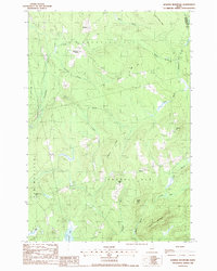 Download a high-resolution, GPS-compatible USGS topo map for Bowers Mountain, ME (1988 edition)