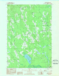 Download a high-resolution, GPS-compatible USGS topo map for Bradford, ME (1984 edition)