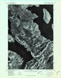 Download a high-resolution, GPS-compatible USGS topo map for Brassua Lake East, ME (1981 edition)
