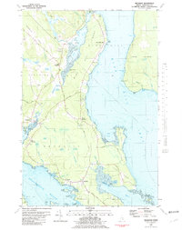 Download a high-resolution, GPS-compatible USGS topo map for Brooklin, ME (1981 edition)