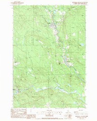 Download a high-resolution, GPS-compatible USGS topo map for Brownville Junction, ME (1988 edition)