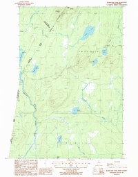 Download a high-resolution, GPS-compatible USGS topo map for Burntland Pond, ME (1987 edition)