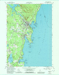 Download a high-resolution, GPS-compatible USGS topo map for Camden, ME (1992 edition)