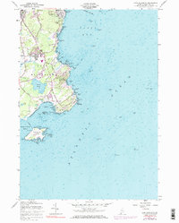 Download a high-resolution, GPS-compatible USGS topo map for Cape Elizabeth, ME (1984 edition)